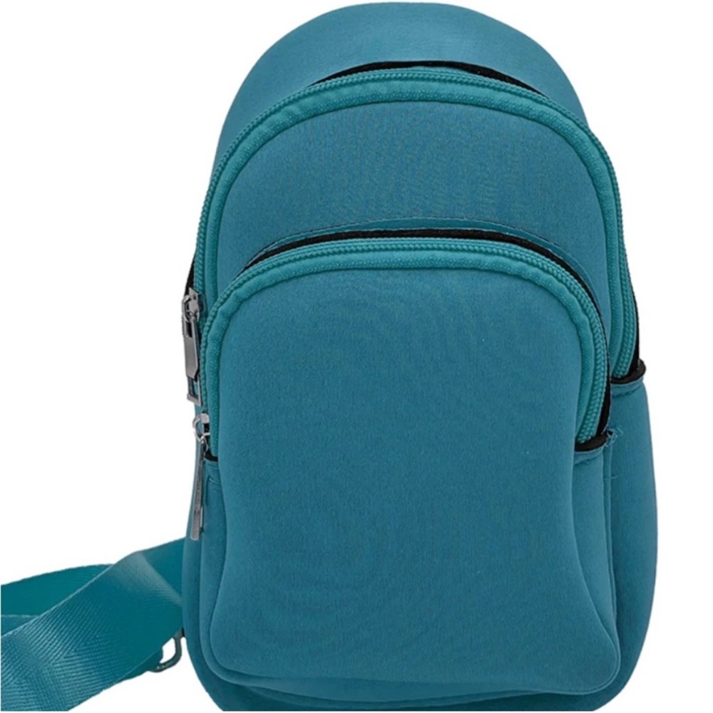 K Carroll Shelly Teal sling crossbody bag - Picture 4 of 10